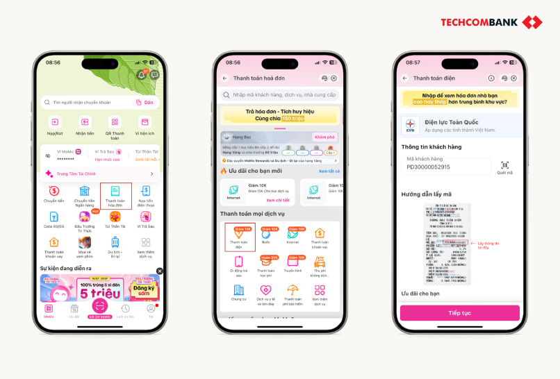 Hướng dẫn đóng tiền điện trên MoMo