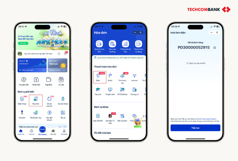 App đóng tiền điện Zalopay