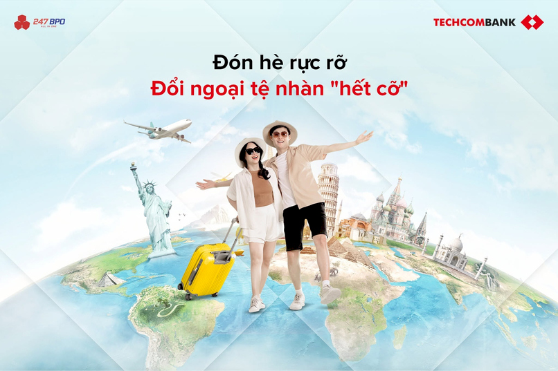 Đổi ngoại tệ an toàn với Techcombank.