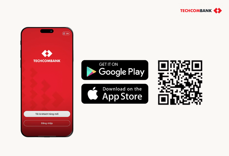Quét mã tải Techcombank Mobile và trải nghiệm ngay hôm nay.