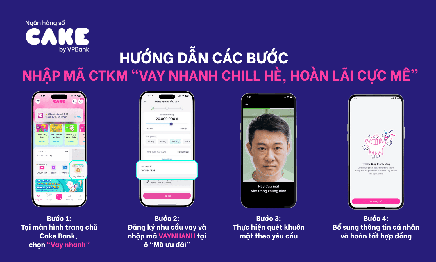 App vay tiền nhanh Cake by VPBank.