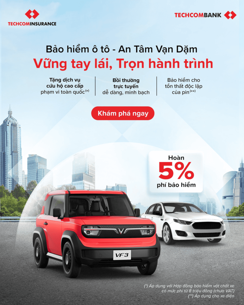 Bảo hiểm ô tô An Tâm Vạn Dặm đồng hành cùng bạn trên mọi hành trình.