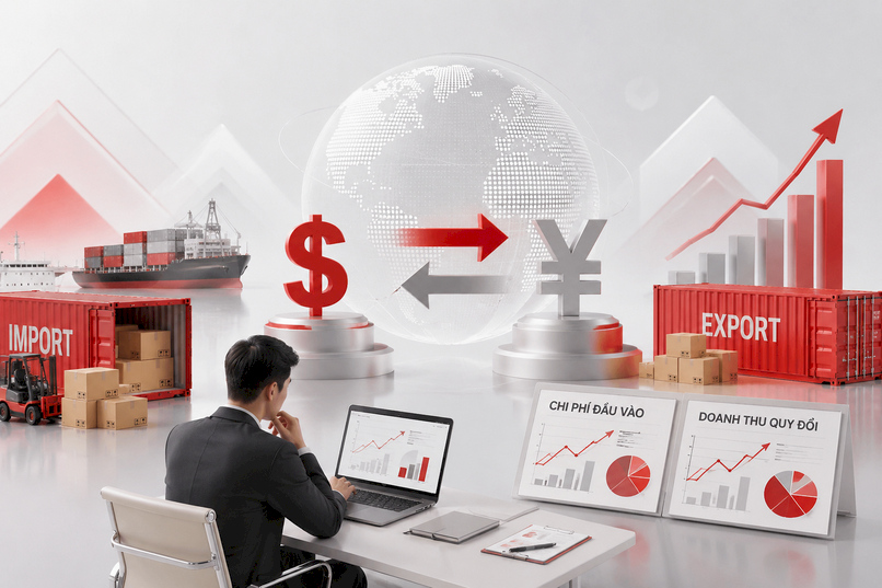 Biến động tỷ giá tác động trực tiếp đến chi phí đầu vào và doanh thu quy đổi của doanh nghiệp SME xuất nhập khẩu.