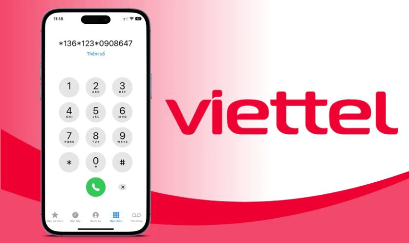 Bạn có thể thực hiện quay số để chuyển tiền từ sim Viettel sang thuê bao khác.