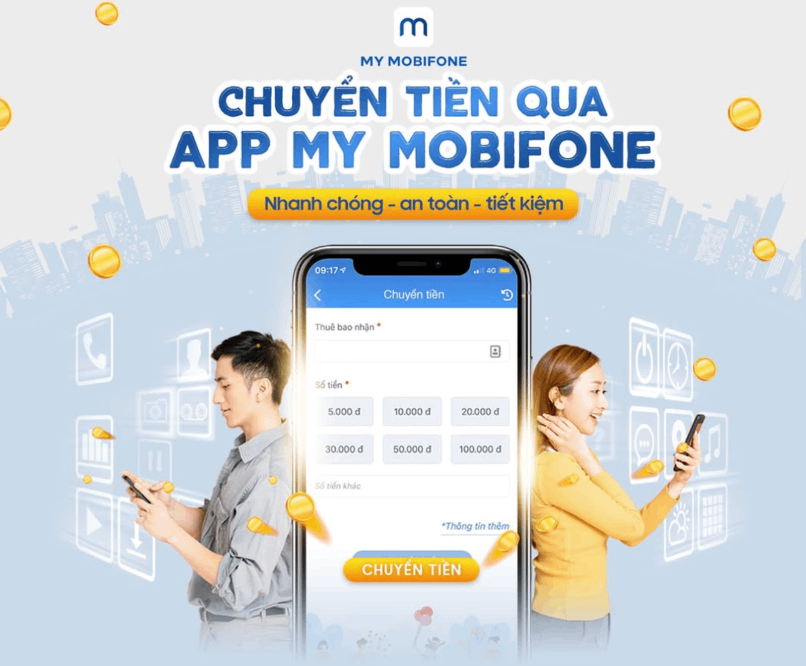Bạn có thể truy cập ứng dụng My MobiFone để chuyển tiền từ sim này sang sim khác nhanh chóng.