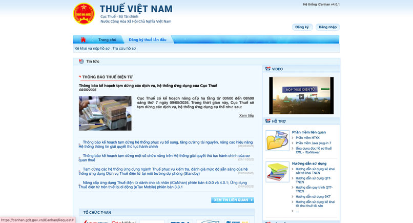 Truy cập Cổng thông tin điện tử của Tổng cục Thuế để đăng ký mã số thuế hộ kinh doanh online không thuộc cơ chế một cửa liên thông. 