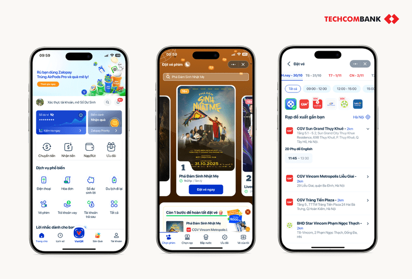 Đặt vé xem phim trên Zalopay.