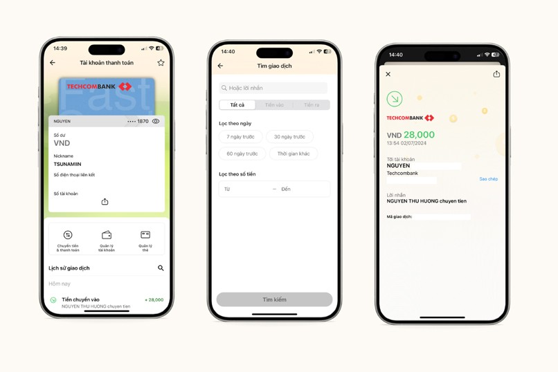 Kiểm tra lịch sử giao dịch nhanh chóng và chính xác tại ngân hàng số Techcombank Mobile.