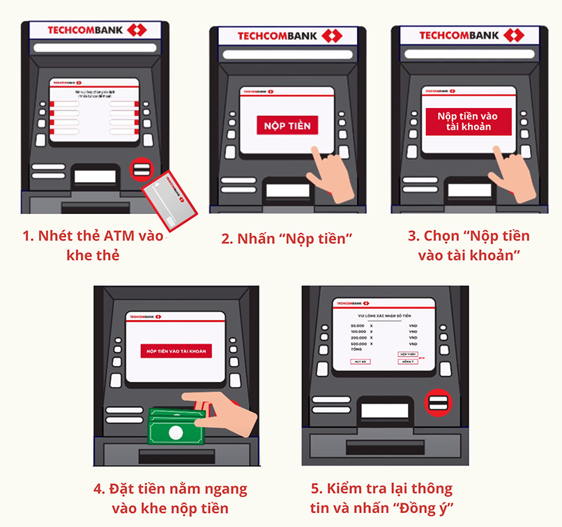 Một số ngân hàng có cây CDM hỗ trợ khách hàng nạp tiền trực tiếp tại cây nhanh chóng, tiện lợi, không mất nhiều phí giao dịch.