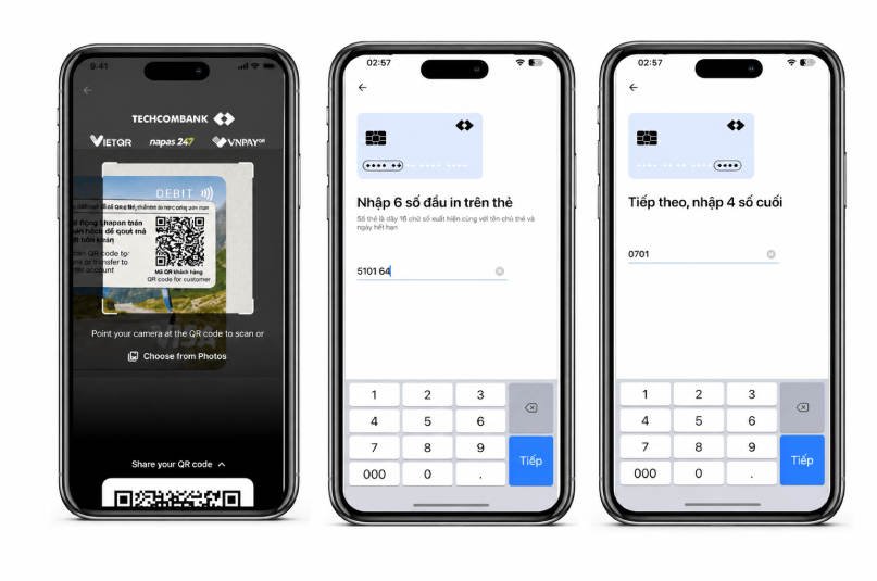 Khách hàng quét mã QR được dán trên thẻ để bắt đầu kích hoạt