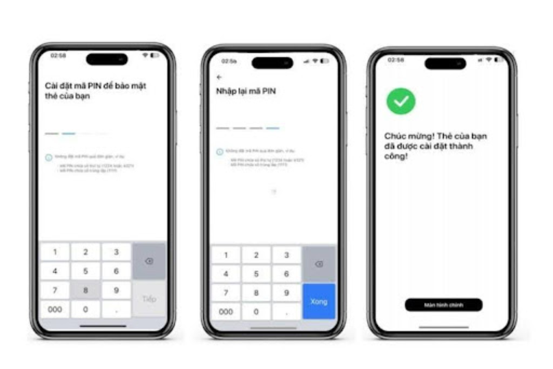 Khách hàng có thể tạo mã PIN thẻ trực tiếp trên Techcombank Mobile.
