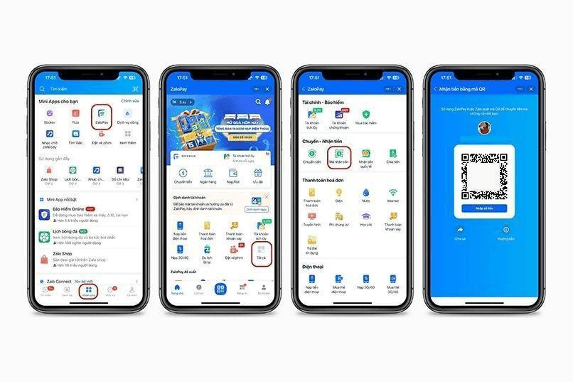 Người dùng có thể tạo mã QR miễn phí trên ứng dụng Zalo hoặc ZaloPay.