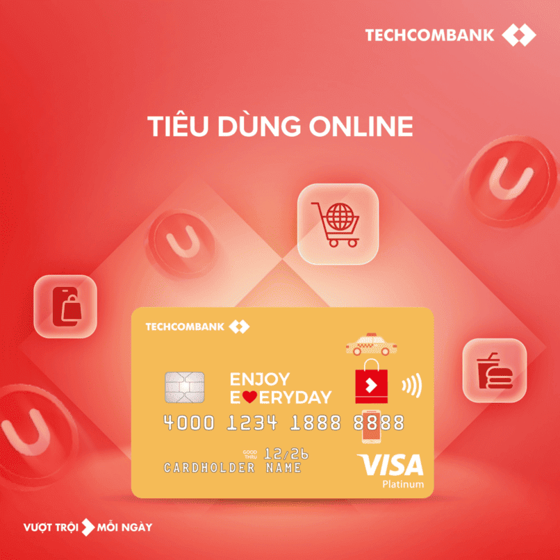 Thẻ tín dụng Techcombank Everyday.