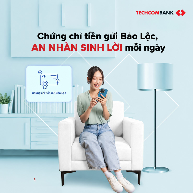 Chứng chỉ tiền gửi Bảo Lộc Techcombank an toàn và được bảo hiểm tương tự tiền gửi tiết kiệm tiền gửi có kỳ hạn. 