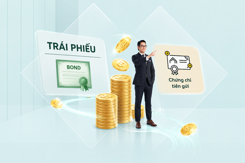 Chứng chỉ tiền gửi và trái phiếu đều có mức sinh lời ổn định.