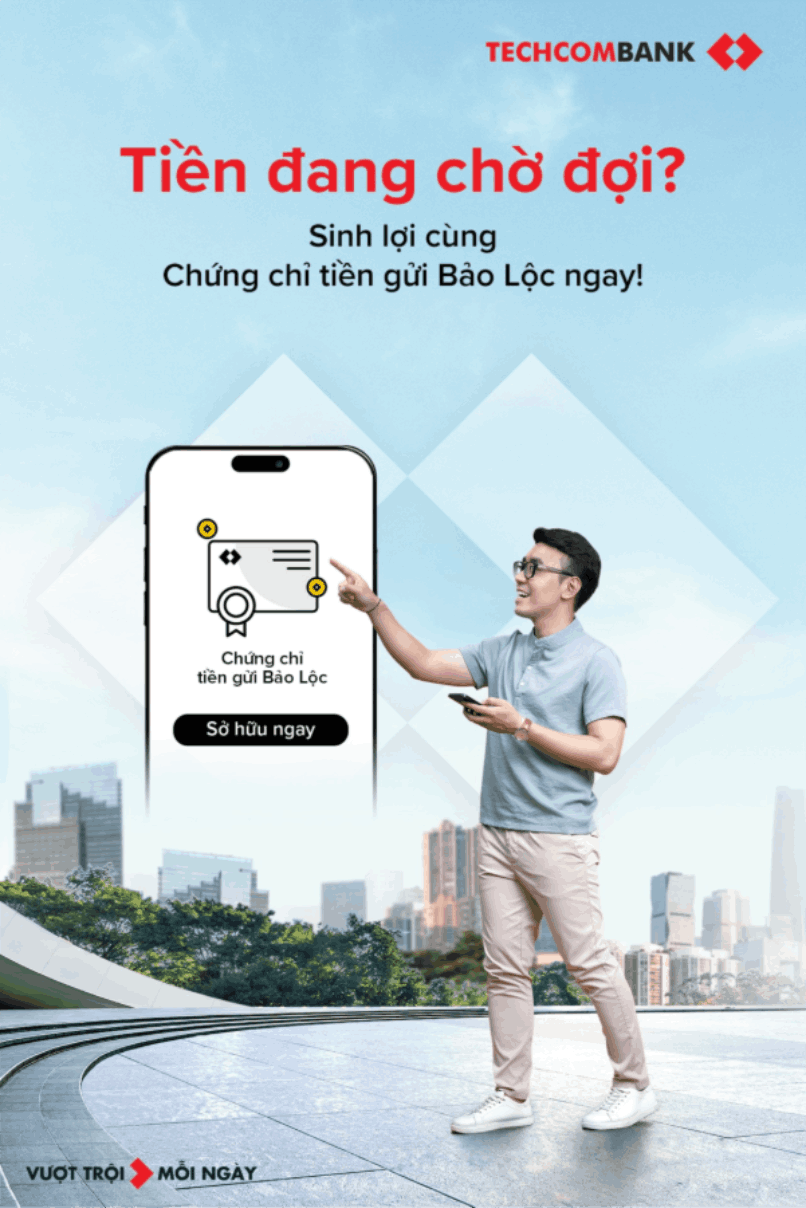 Sinh lãi mỗi ngày với Chứng chỉ tiền gửi Bảo Lộc