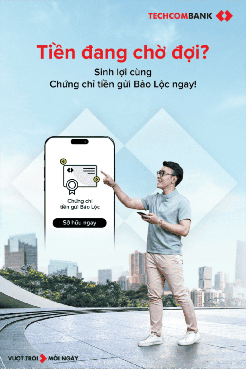 Sinh lãi mỗi ngày với Chứng chỉ tiền gửi Bảo Lộc.