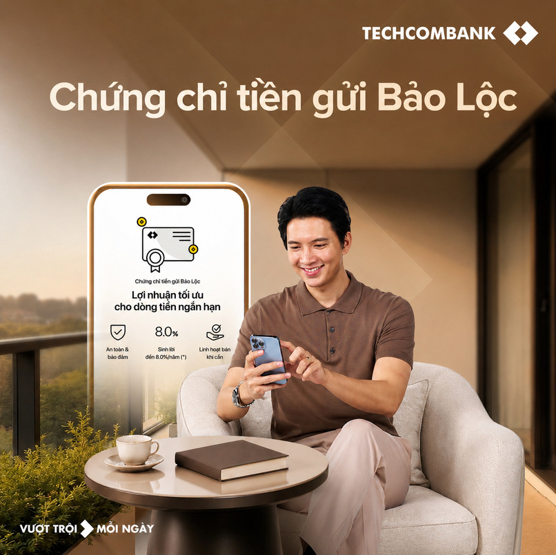 Techcombank phát hành Chứng chỉ tiền gửi Bảo Lộc
