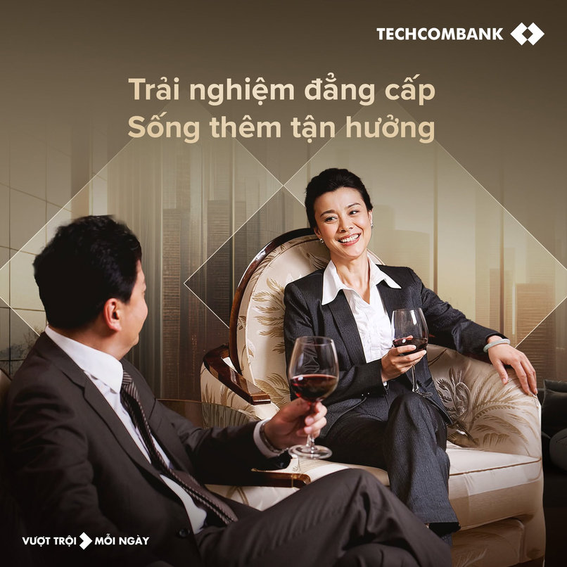 Khách hàng tham gia Techcombank Private để tận hưởng nhiều dịch vụ đẳng cấp được thiết kế riêng. 
