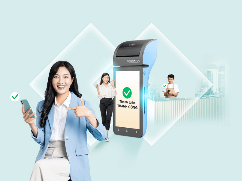 Chuẩn bị trang thiết bị nhận thanh toán có kết nối với phần mềm hoá đơn điện tử.