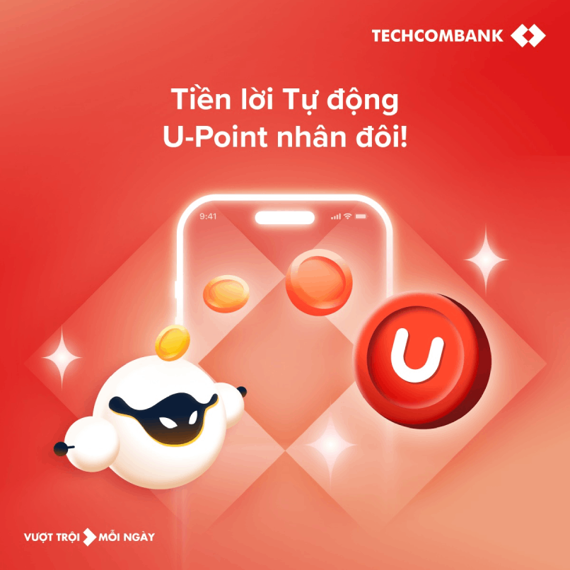 Kích hoạt Techcombank Sinh Lời Tự Động, tiền nhàn rỗi không chỉ sinh lời, mà còn sinh thêm điểm.