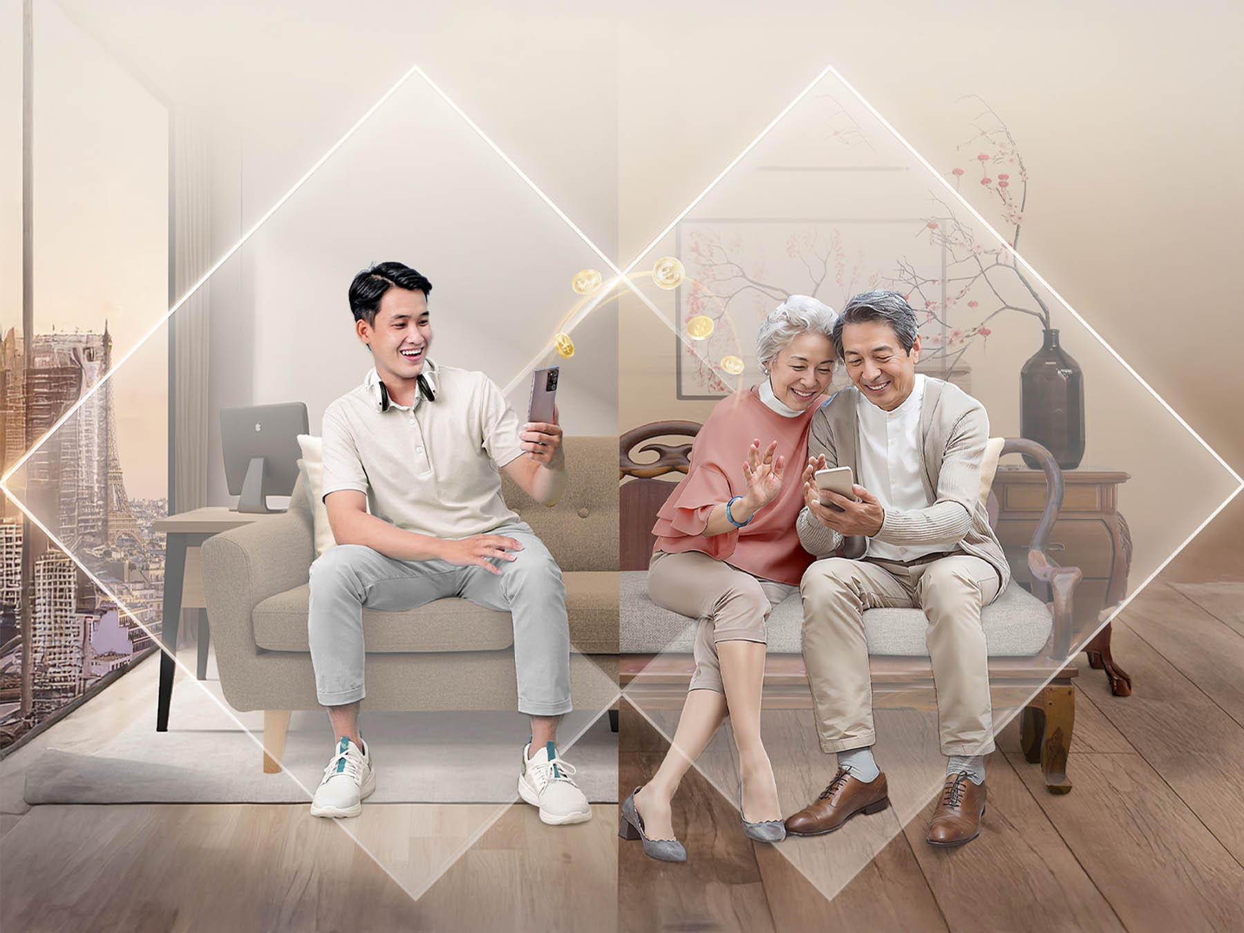 chuyển tiền trợ cấp thân nhân