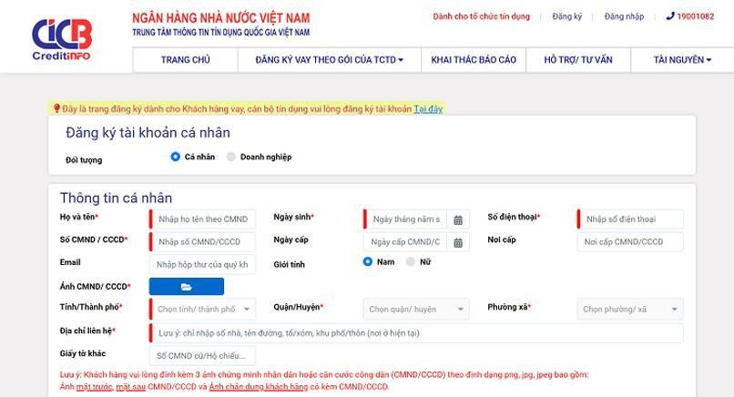 CIC là gì - Tra cứu điểm tín dụng CIC cá nhân qua website của Trung tâm Thông tin Tín dụng Quốc gia .