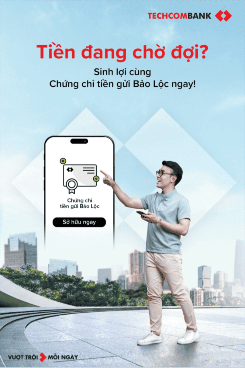 Sinh lãi mỗi ngày với Chứng chỉ tiền gửi Bảo Lộc.