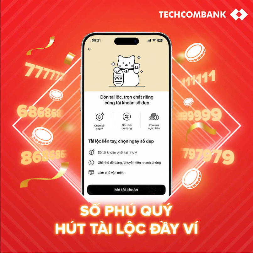 Số tài khoản đẹp giúp thu hút tài lộc.