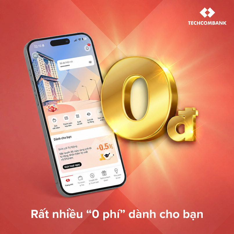 Mở tài khoản số đẹp tại ngân hàng Techcombank có vô vàn ưu đãi.
