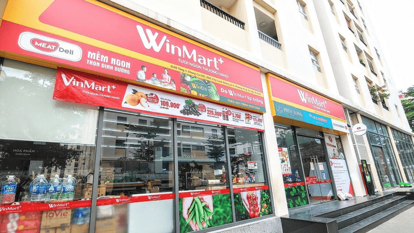 Cửa hàng tiện lợi Winmart cộng.