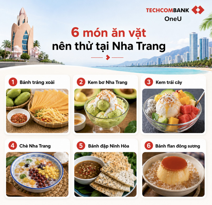 Các món ăn vặt hấp dẫn tại Nha Trang.