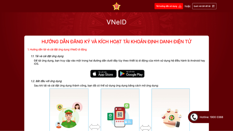 Xem hướng dẫn đăng ký và kích hoạt tài khoản định danh điện tử.