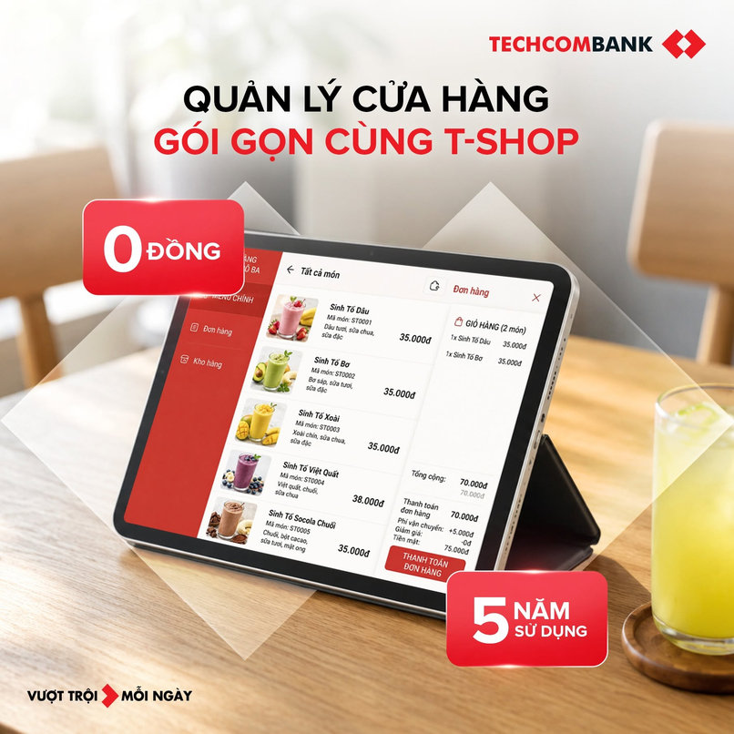 Phần mềm bán hàng -TShop - trợ thủ quản lý cho hộ kinh doanh.