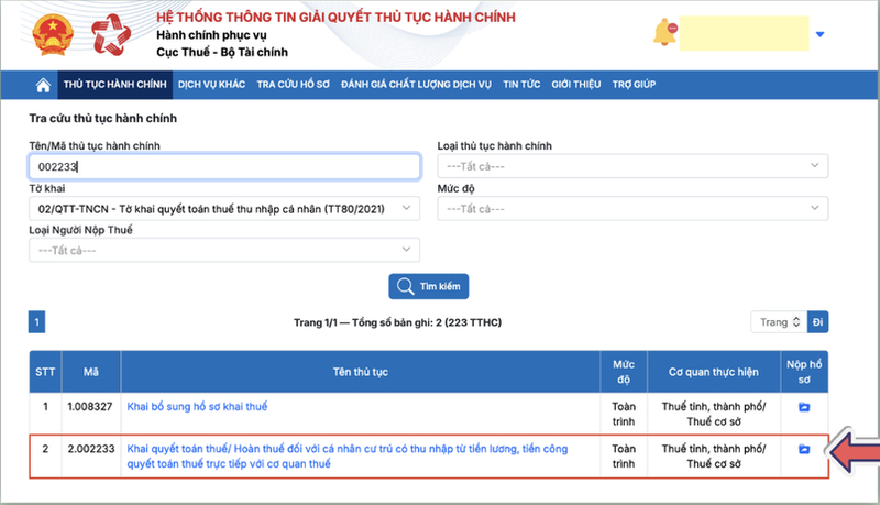 Lựa chọn thủ tục kê khai thuế phù hợp. 

