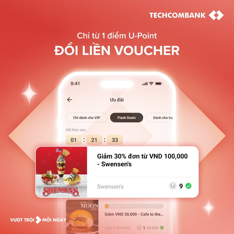 Khách hàng có thể sử dụng điểm Loyalty để đổi voucher.