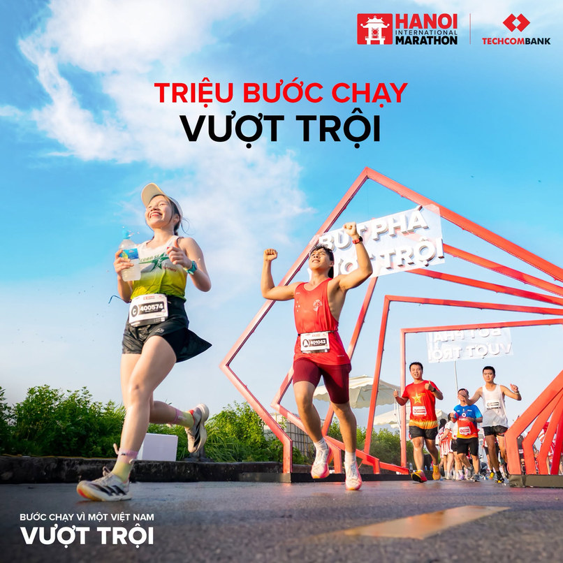 Giải Marathon Quốc tế Hà Nội Techcombank 2026 tiếp tục mang đến sân chơi dành cho cộng đồng yêu chạy bộ.