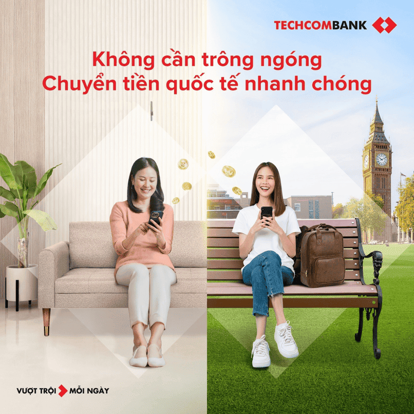 Gửi tiền du học nhanh chóng với Techcombank.