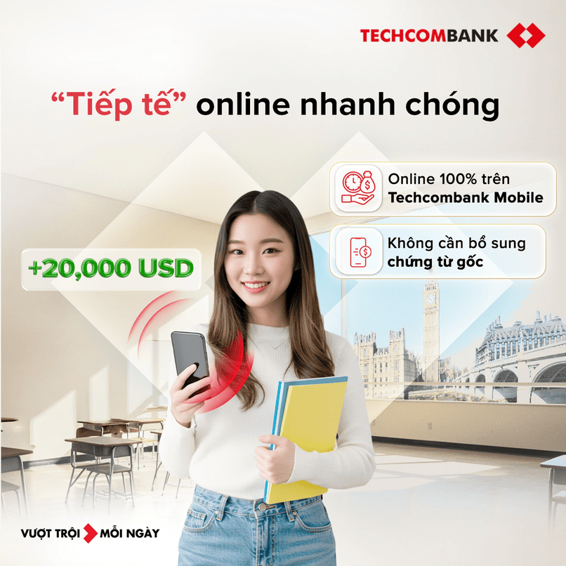 Tiếp tế du học sinh nhanh chóng với ưu đãi tỷ giá hấp dẫn.