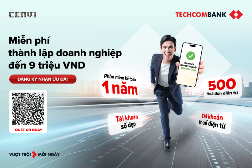 Techcombank đồng hành cùng hộ kinh doanh chuyển đổi sang doanh nghiệp.