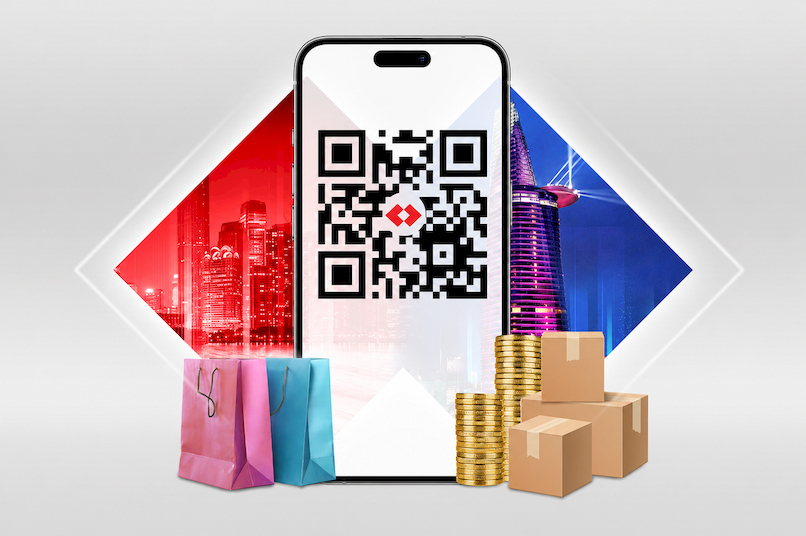 Techcombank Mobile là một trong nhiều ngân hàng cung cấp mã QR nhận thanh toán cho người dùng.
