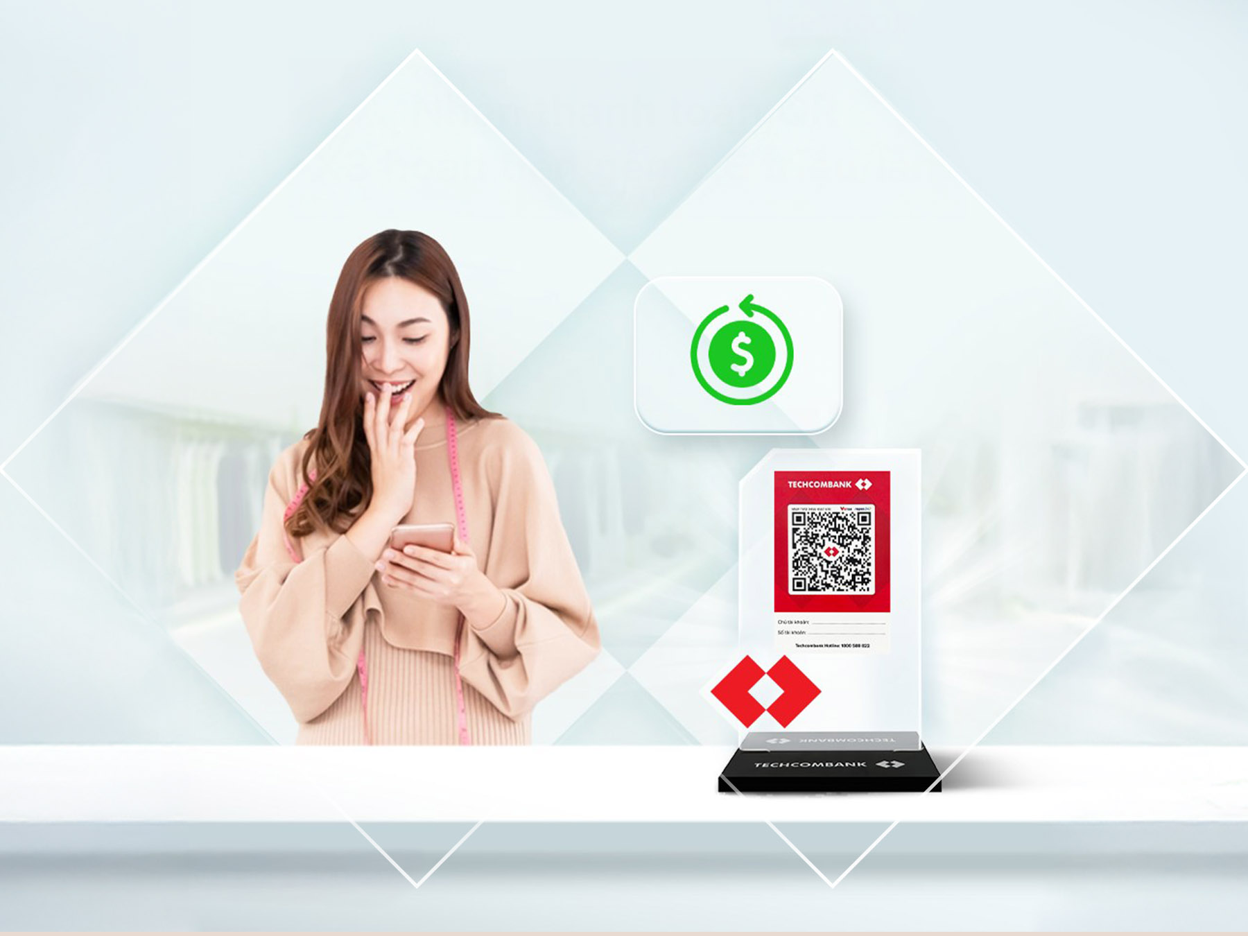 In mã QR Code ngân hàng