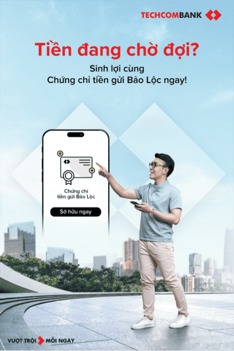 Sinh lợi mỗi ngày với Chứng chỉ tiền gửi Bảo Lộc.
