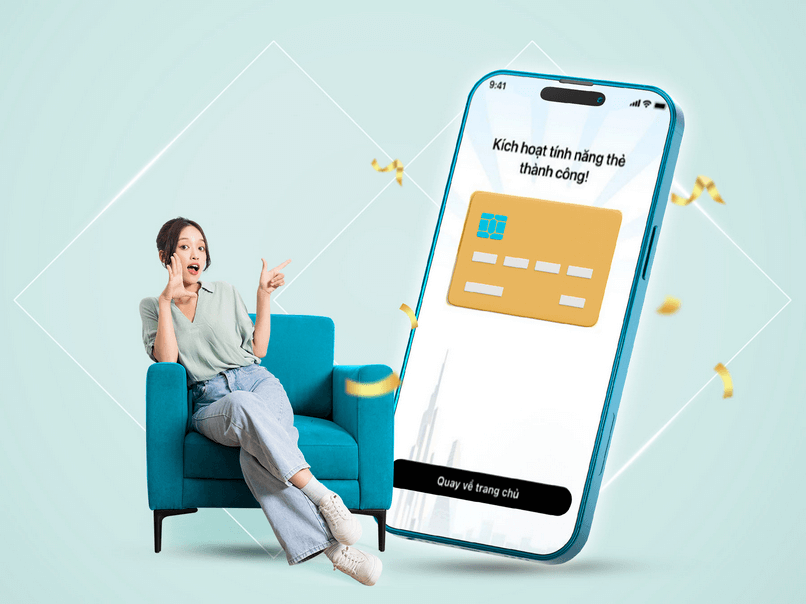 Kích hoạt trước một số tính năng của thẻ tín dụng để chi tiêu liền tay ngay khi mở thẻ.