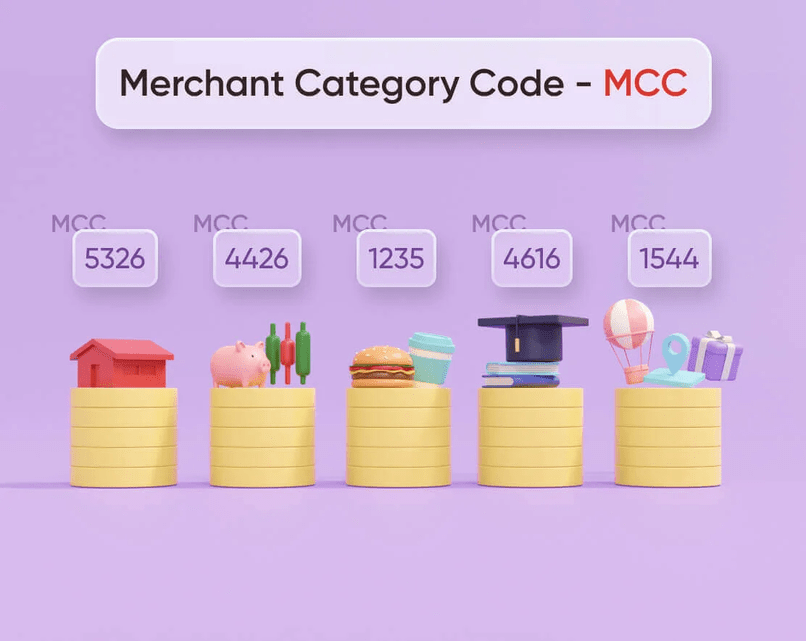 Mỗi lĩnh vực, dịch vụ sẽ được phân loại mã MCC khác nhau.