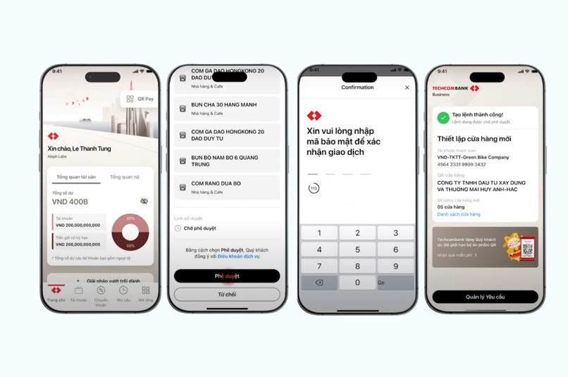 Mã QR của Techcombank cho hộ kinh doanh và Doanh nghiệp bán lẻ có nhiều tính năng chung.