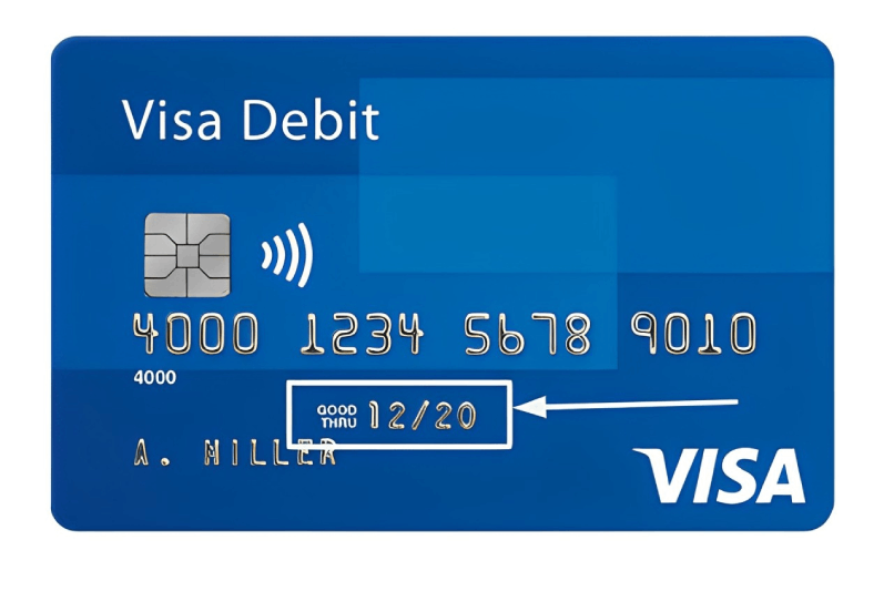 Định dạng MM YY thể hiện ngày hết hạn của thẻ.