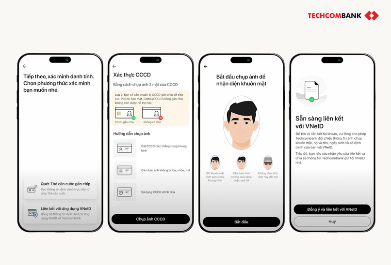 Mở tài khoản ngân hàng trên Techcombank Mobile bước 4