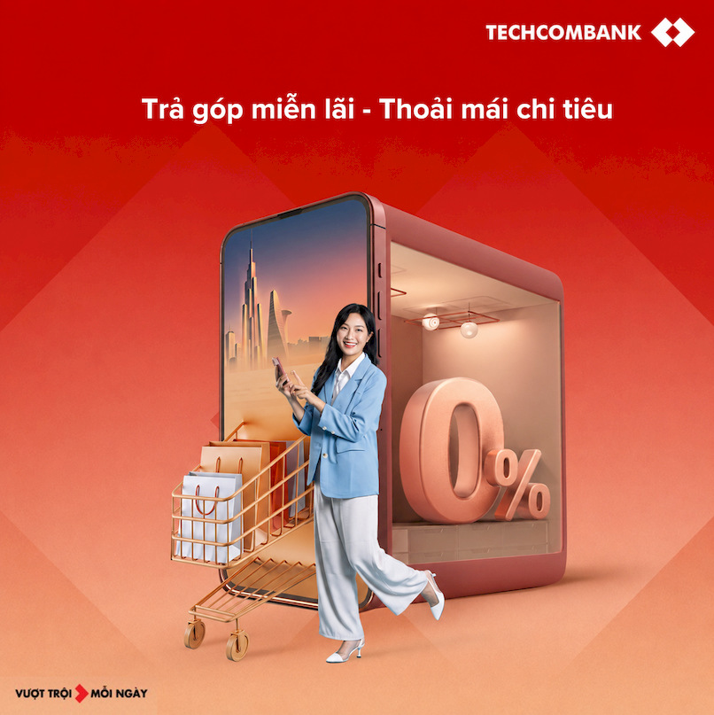 Trả góp online với thẻ tín dụng Techcombank