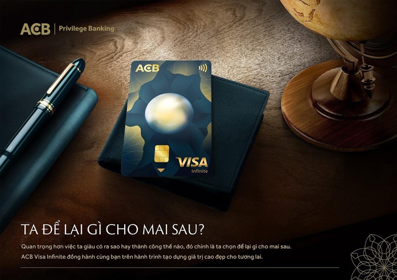 ACB Visa Infinite - Thẻ tín dụng với hạn mức cao nhất của ngân hàng Á Châu sở hữu nhiều đặc quyền ẩm thực, du lịch hấp dẫn.